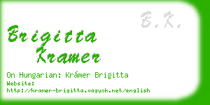 brigitta kramer business card