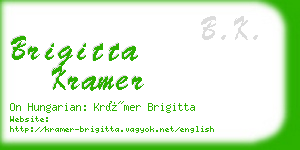 brigitta kramer business card